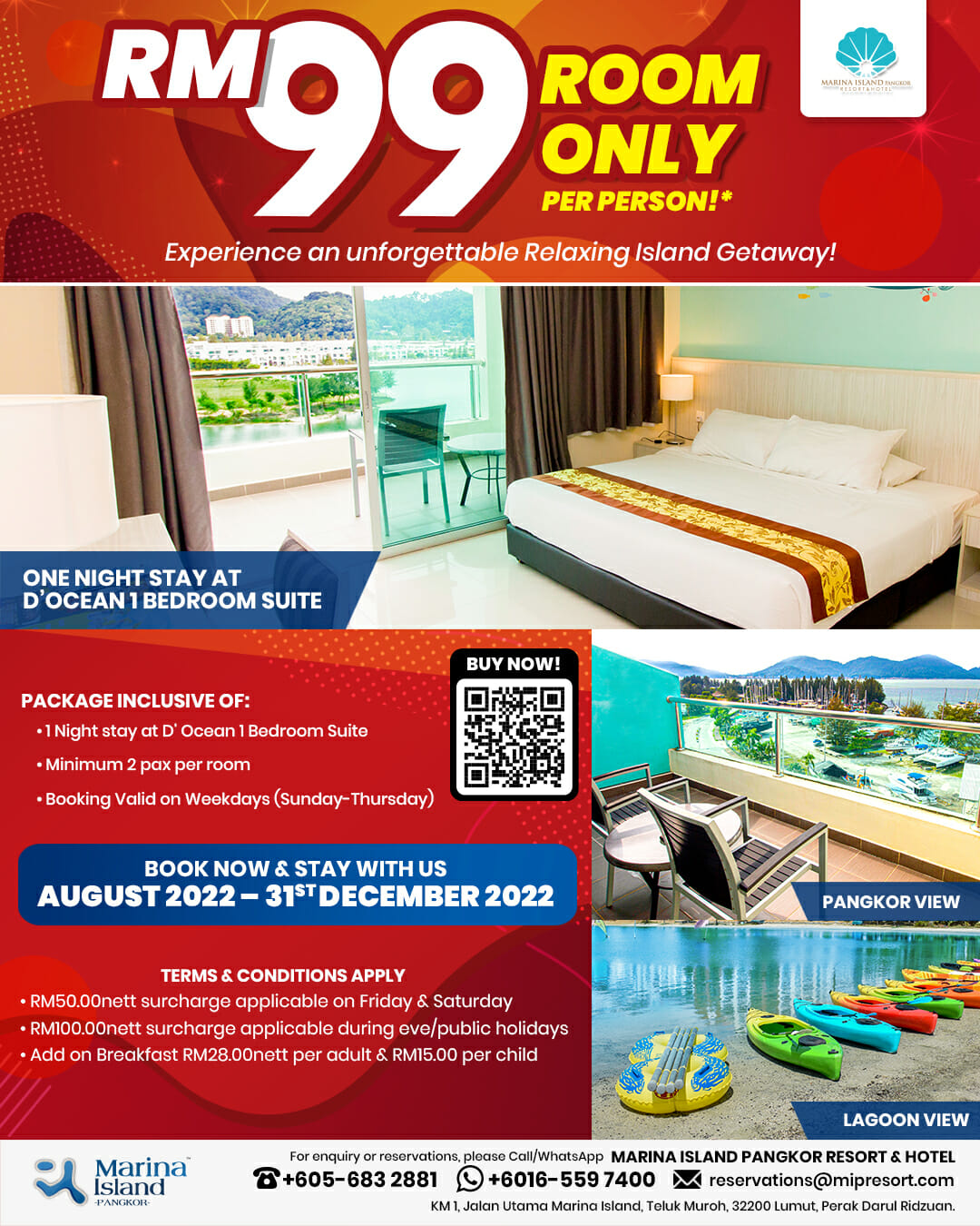 One Night Stay RM99 Room Only